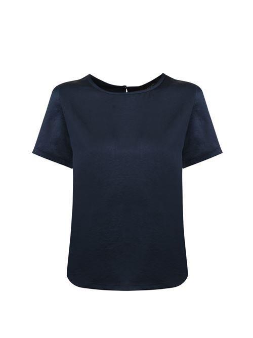 T-shirt Amburgo in raso e jersey Blu WEEKEND MAX MARA | 2515941051600004